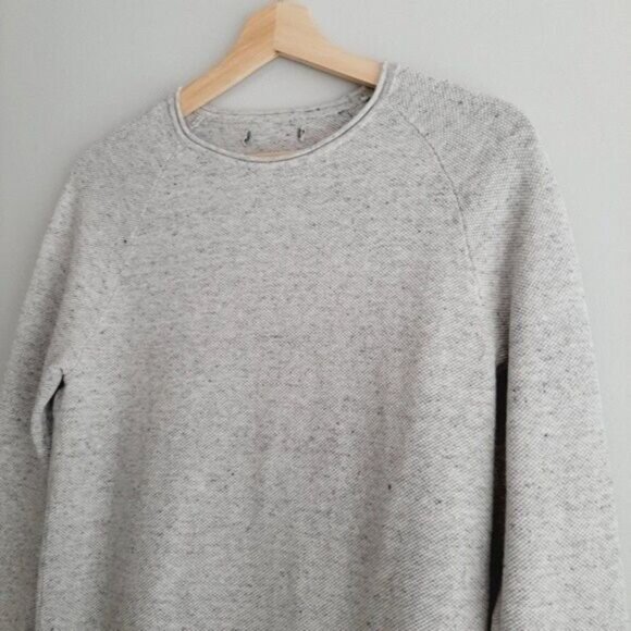 JACK & JONES Hill Knit Crew Sweater Light Grey  Sz XS - Picture 3 of 9